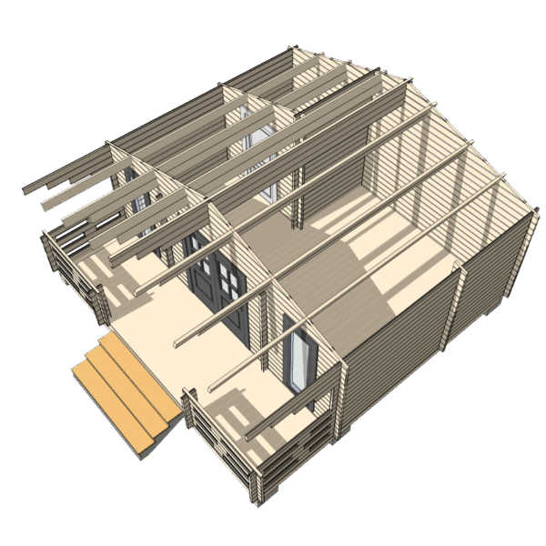 6x6 Дървена къщичка - Image 2